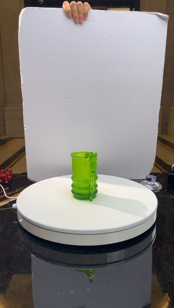 【闪购商品】摆件FML047竹子笔筒水晶琉璃摆件