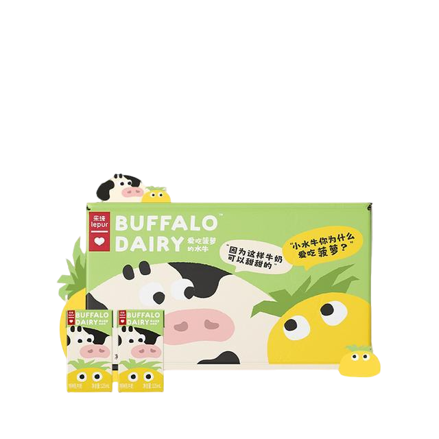 乐纯爱吃菠萝的水牛牛奶.g蛋白+mg钙儿童营养早餐奶ml*