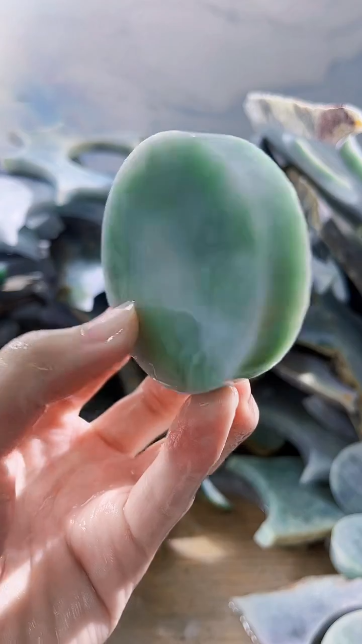 翡翠裸石缅甸翡翠A货文993