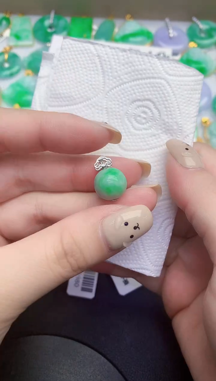 颈饰未镶嵌翡翠缅甸天然翡翠A货