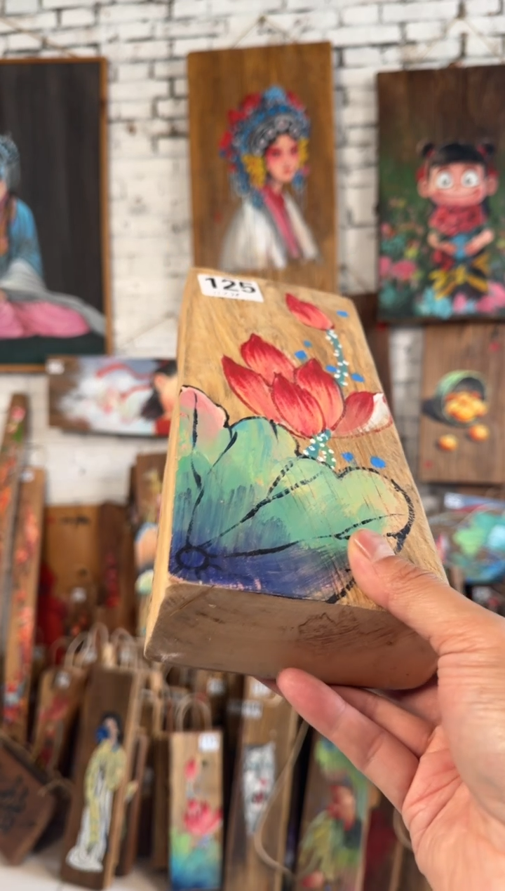 桃核吊坠125号门板画