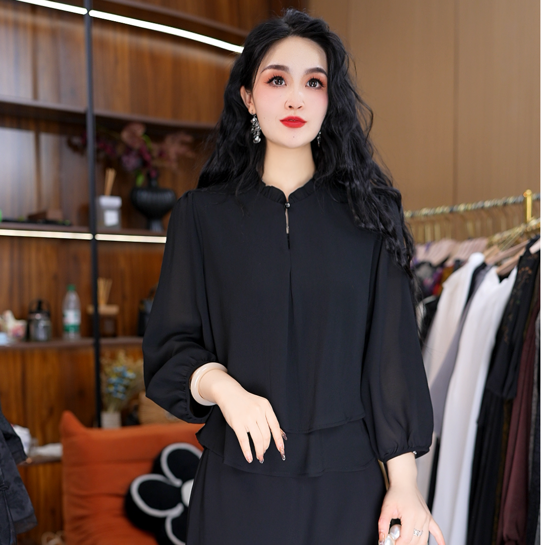 7790-10（黑天鹅）新款女士小衫