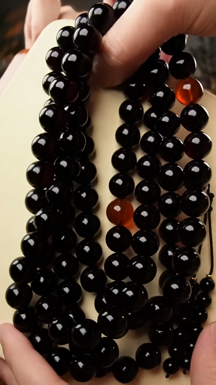 【闪购商品】琥珀颈饰未镶嵌13+翳珀108素珠