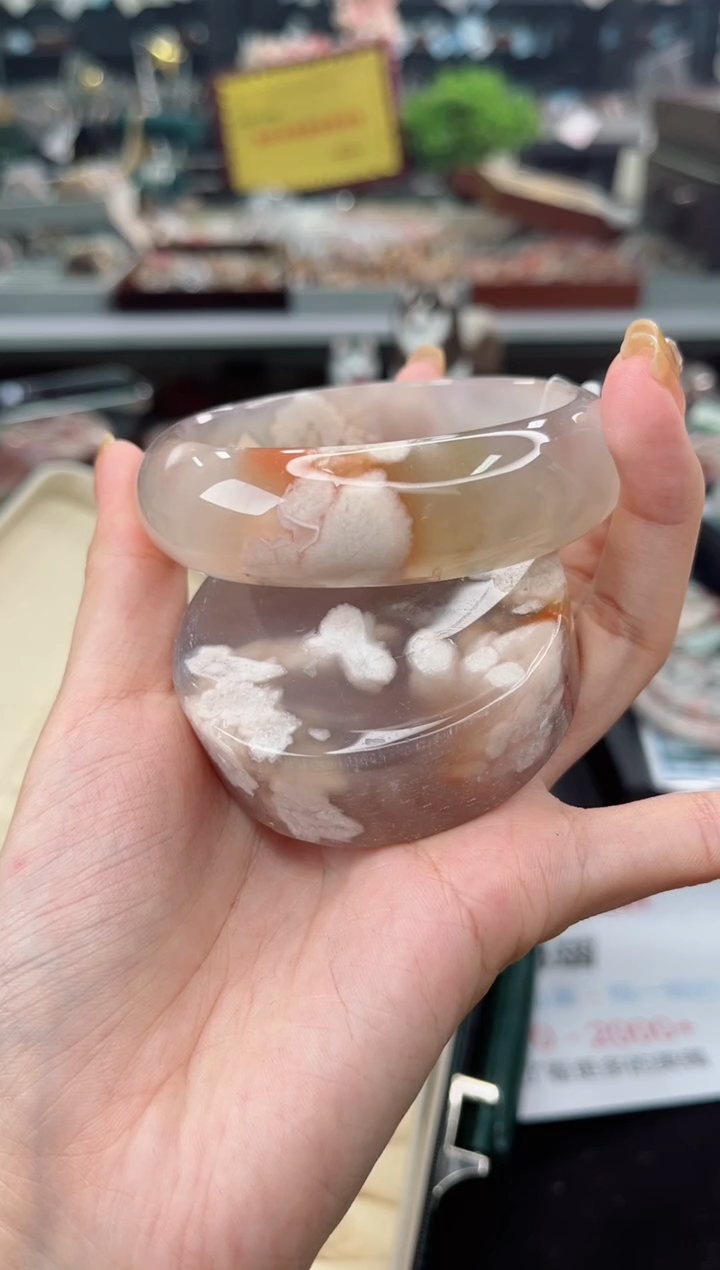 【闪购商品】石英质玉手镯未镶嵌61圈口（赠品镯心）3658097