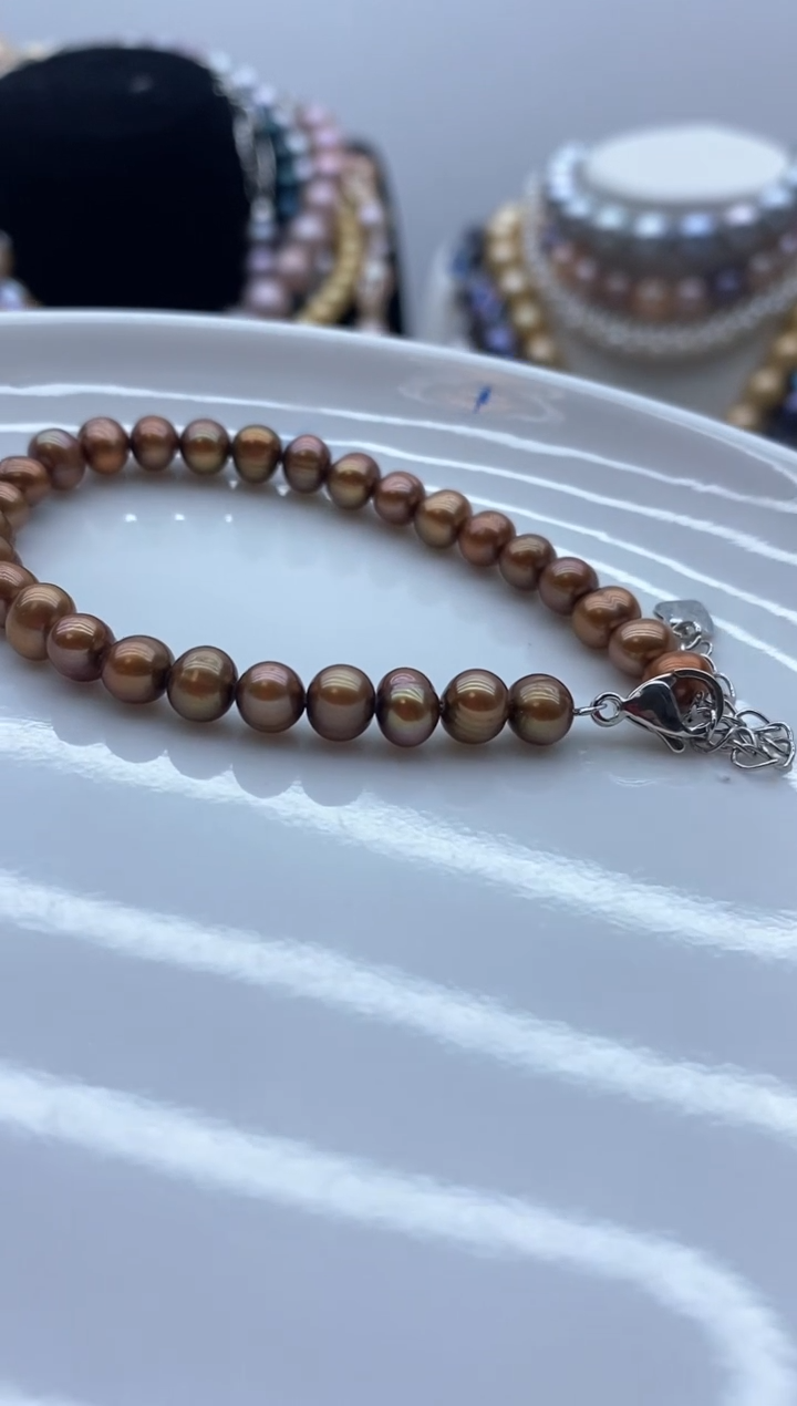 淡水珍珠钛钢颈饰8