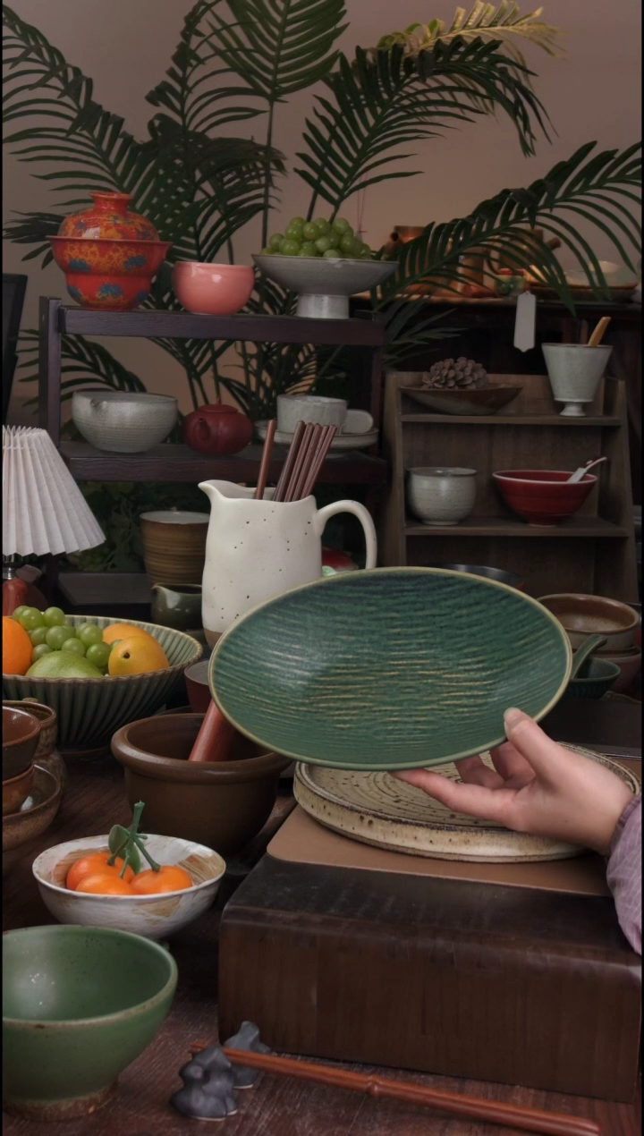 碗景德镇手工高温餐具海棠