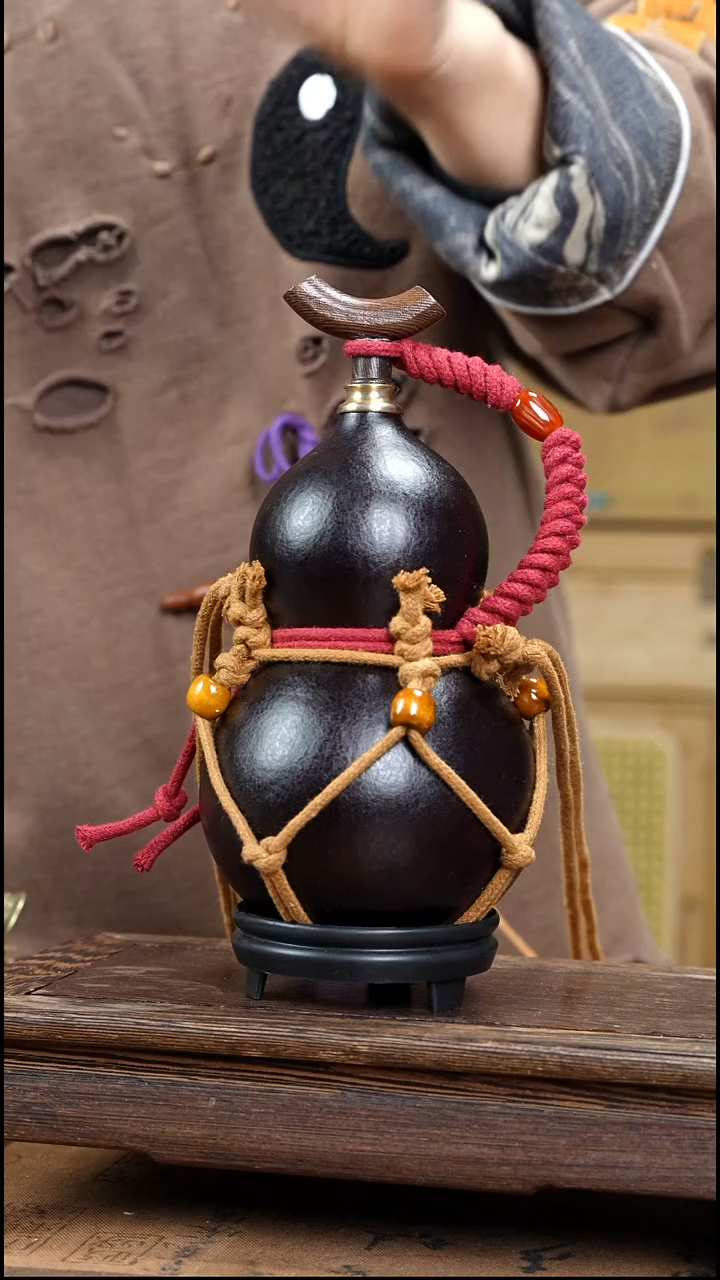 XH106网兜款大漆酒葫芦（现货现发）