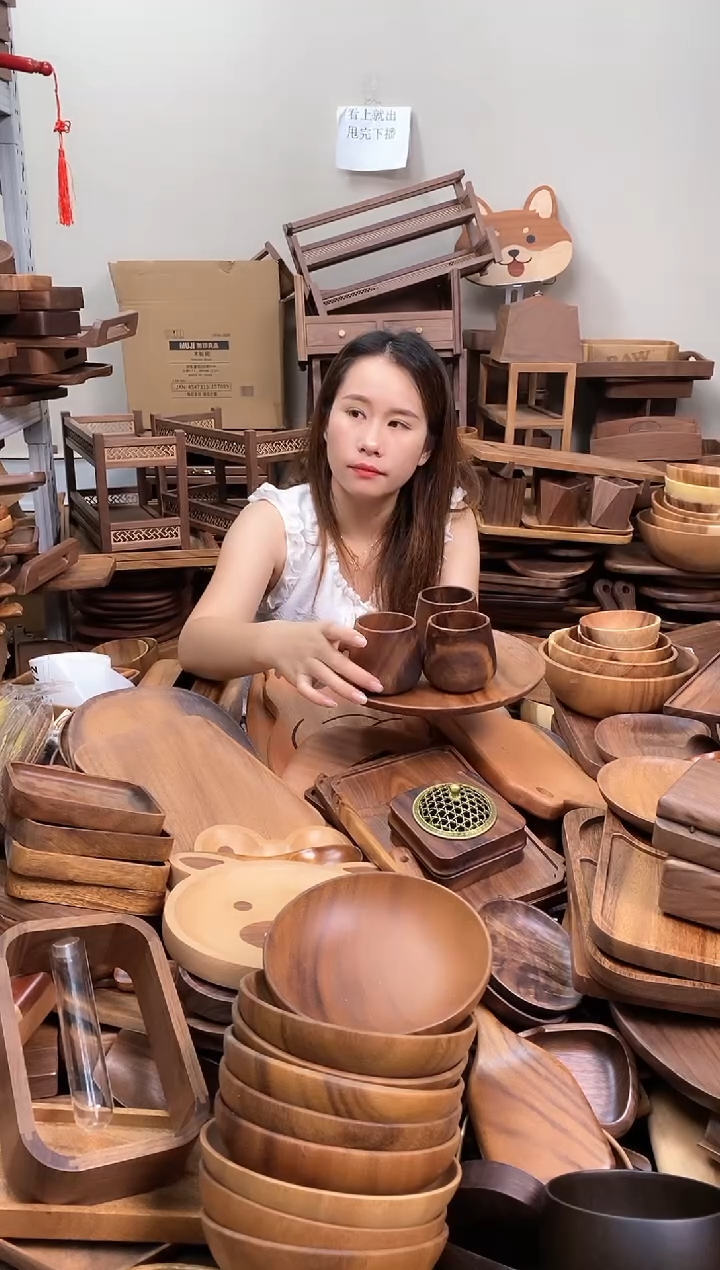 木  南美胡桃木大肚杯  A