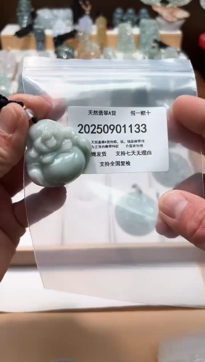 颈饰未镶嵌翡翠天然A货翡翠20250908