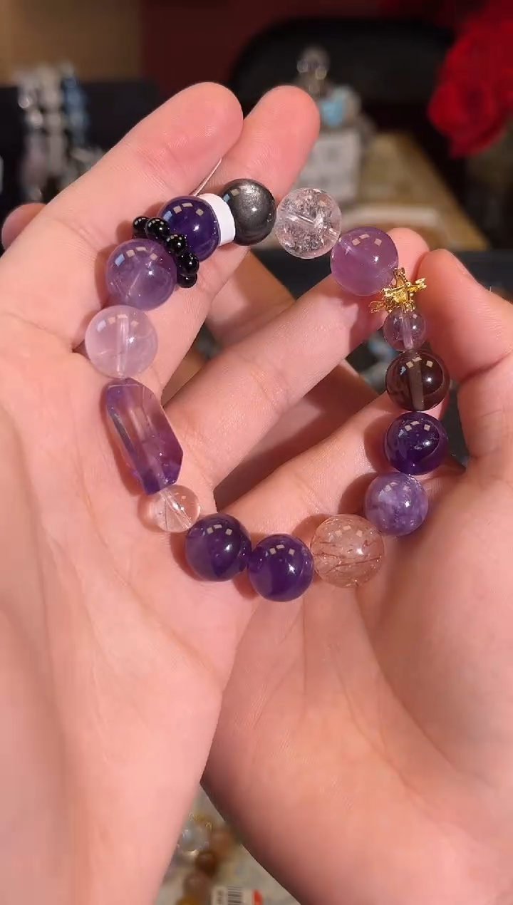 【闪购商品】水晶手链未镶嵌Q555手串