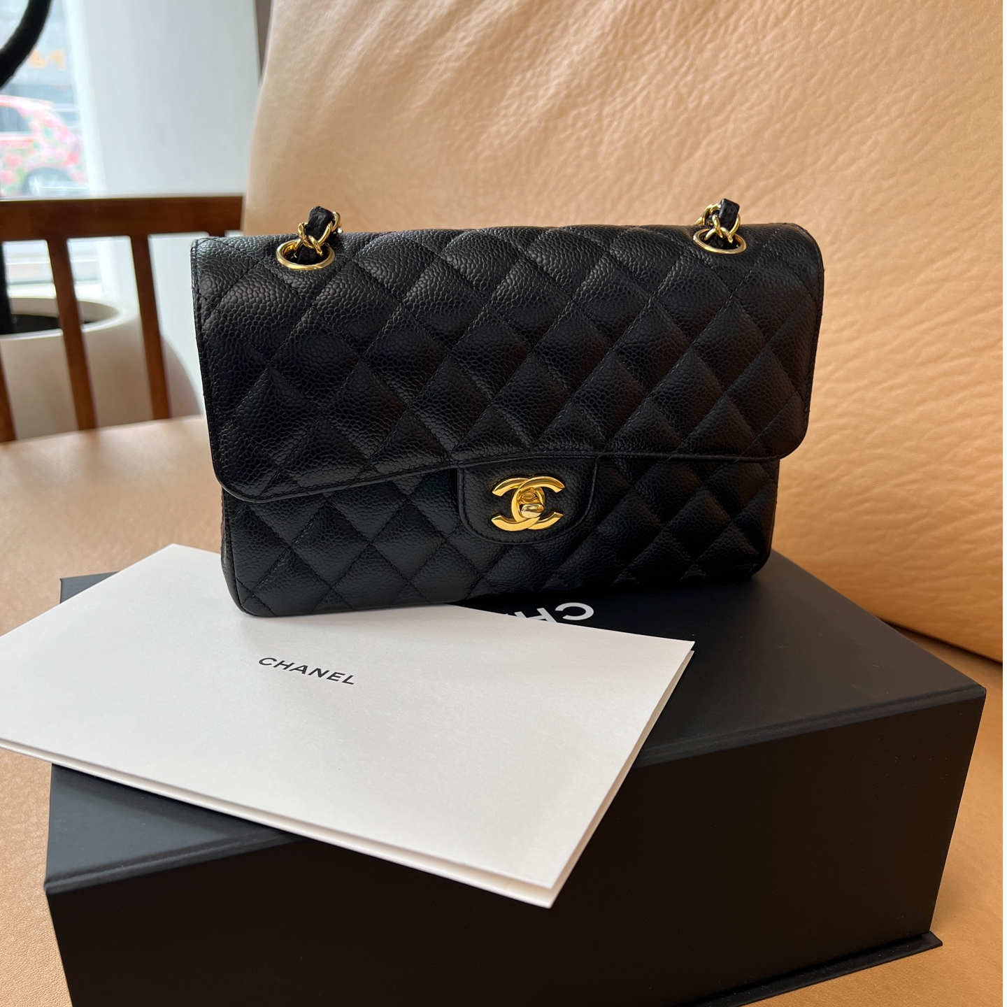 99新 Chanel/香奈儿 【辛河奢品】香奈儿cf小号单肩包