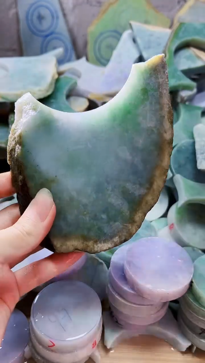 颈饰未镶嵌翡翠天然翡翠A货600