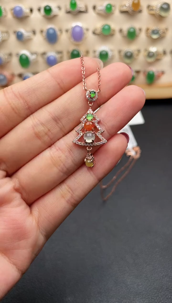 未镶嵌戒指翡翠一物一证一礼盒