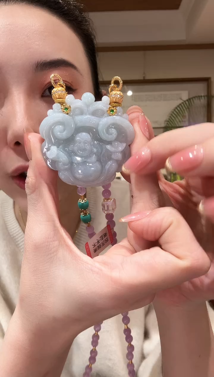 【闪购商品】翡翠颈饰未镶嵌国风