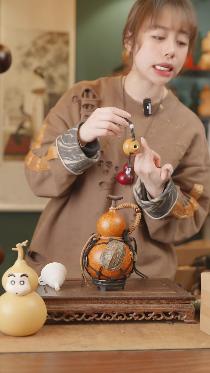 【闪购商品】28号精品天然大漆工艺防渗内胆酒葫芦~