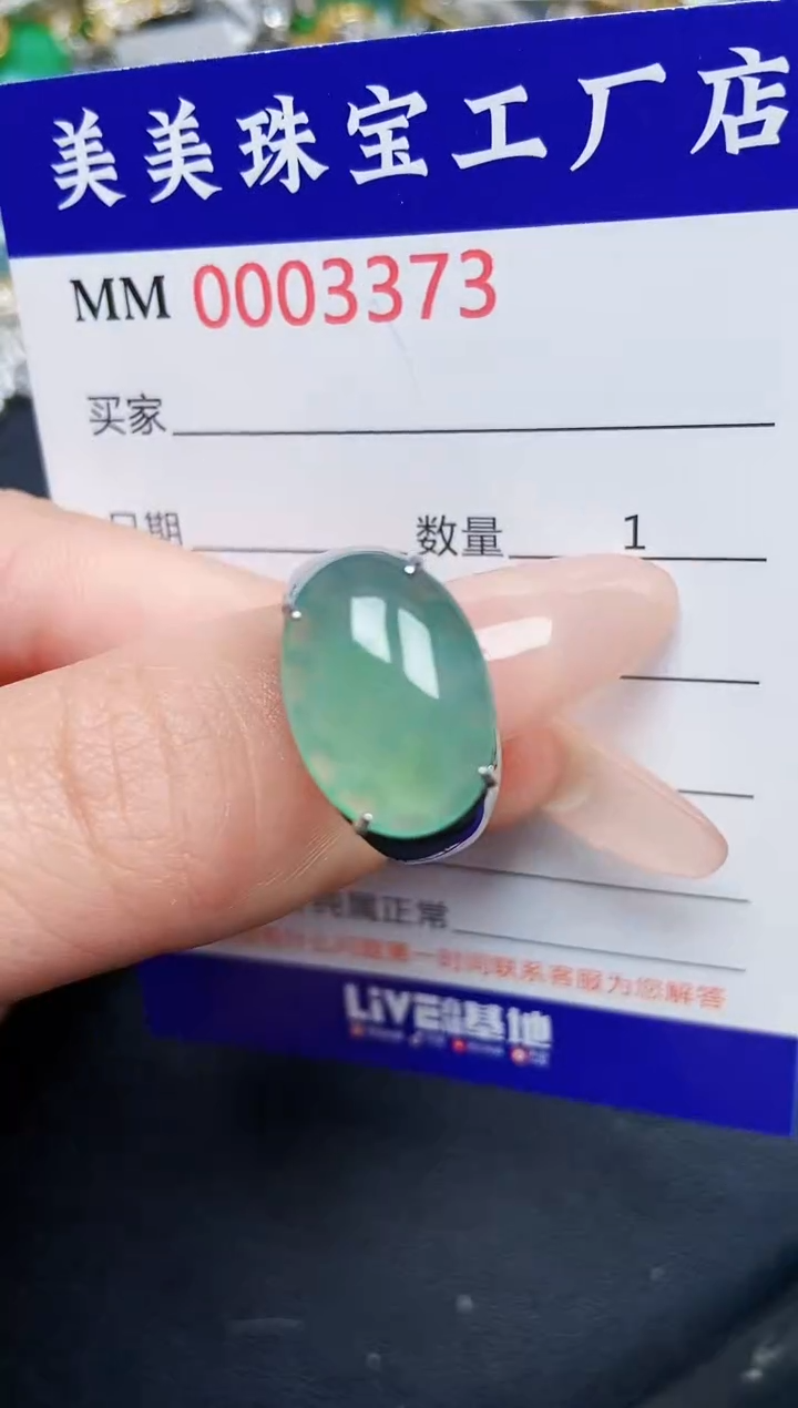 【闪购商品】翡翠颈饰银S925镶嵌3373