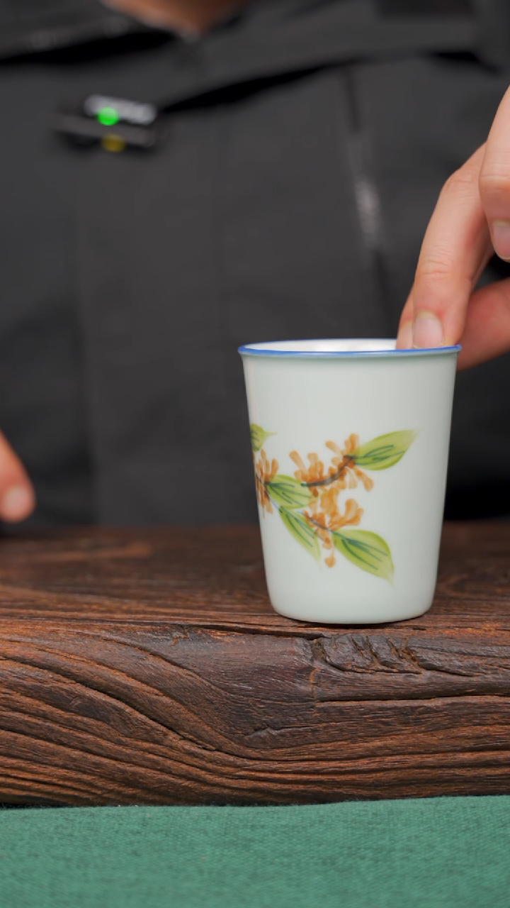 【闪购商品】瓷片10景德镇杯釉下手工手绘瓷器