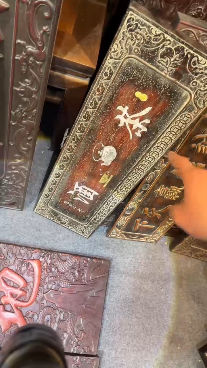 【闪购商品】非洲紫檀（红花梨）65x20cm挂扁茶酒