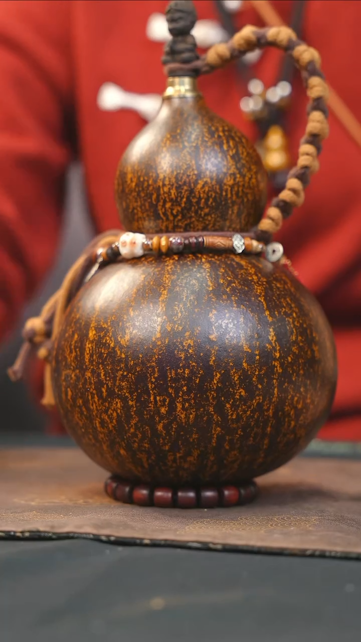 【闪购商品】RO103大漆酒葫芦不包手串及旋转底座