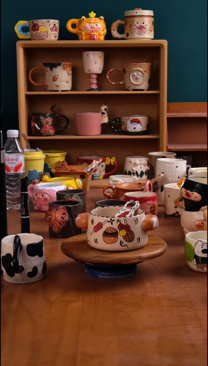 摆件陶景德镇原创手工陶瓷