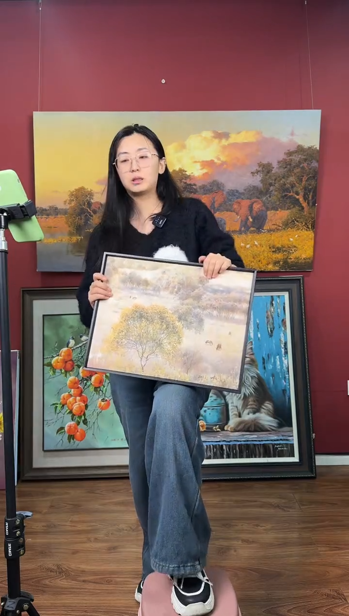 油画【8号】约53*35cm丨朝鲜原创纯手绘孤品油画丨顺丰包邮