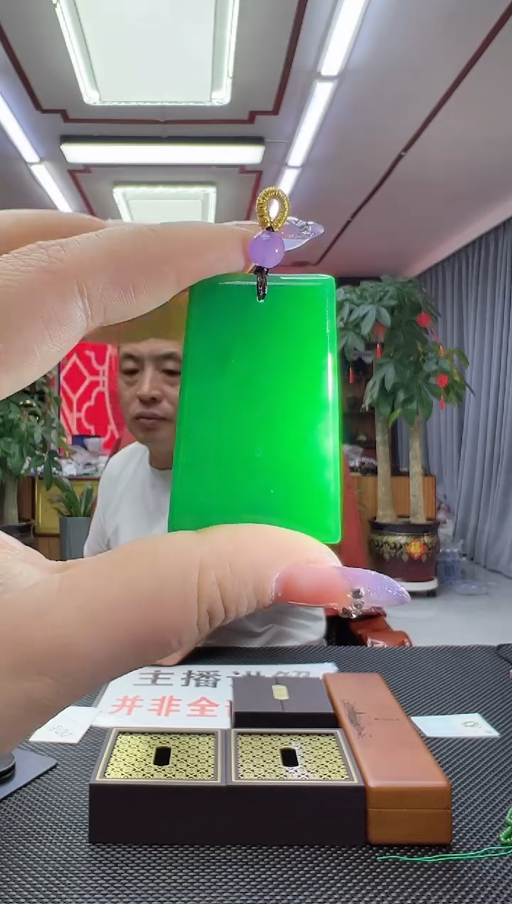 【闪购商品】翡翠颈饰未镶嵌精品无事牌