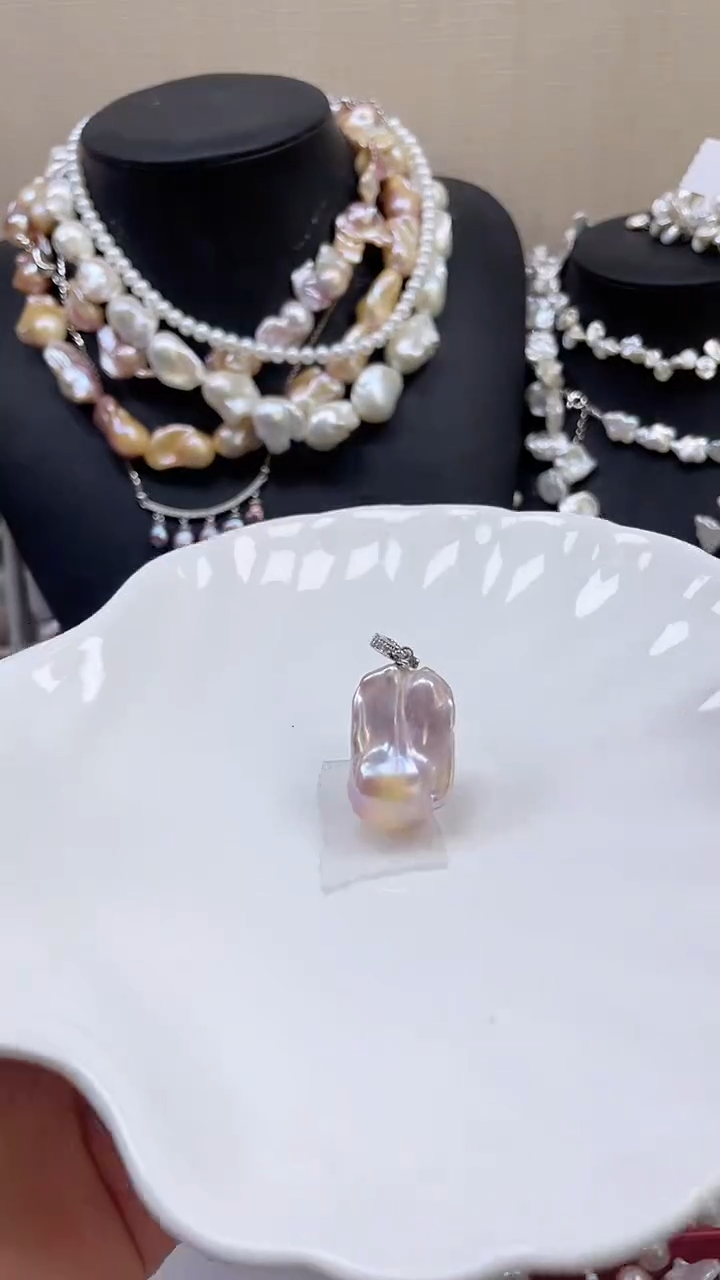 未镶嵌吊坠淡水珍珠【纯恬饰品】