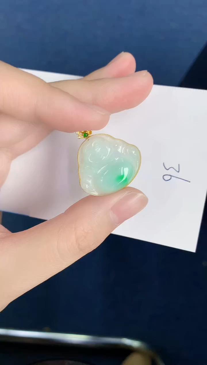 【闪购商品】翡翠颈饰18K金镶嵌000000000