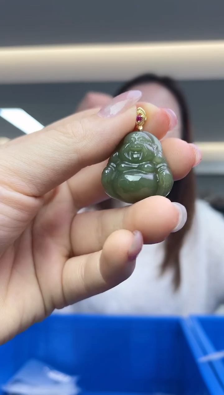 【闪购商品】和田玉`银S925镶嵌（多样性发一件）