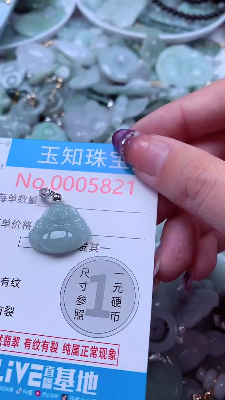 翡翠未镶嵌吊坠(不含链)5821