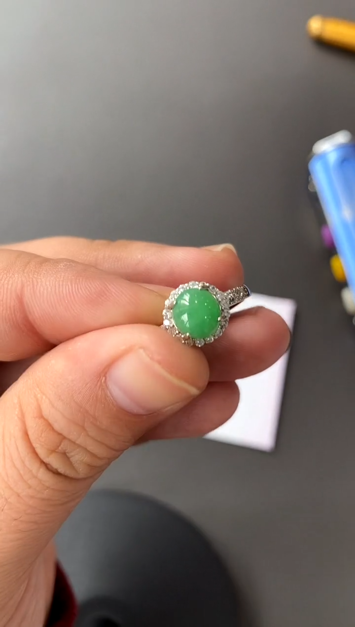 【闪购商品】翡翠戒指银S925镶嵌买断价