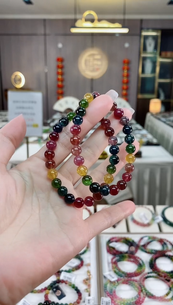 单圈手串未镶嵌碧玺（多样性发一条）hon