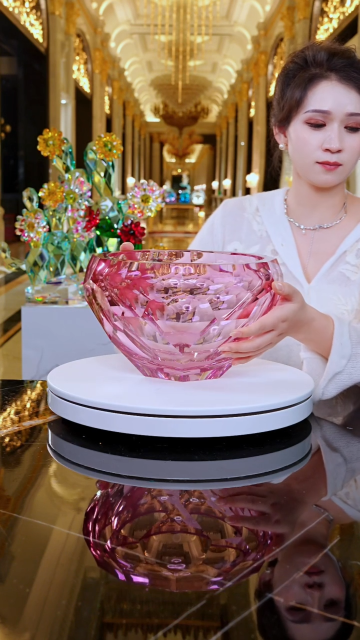 摆件YB00427琉璃艺术果碗