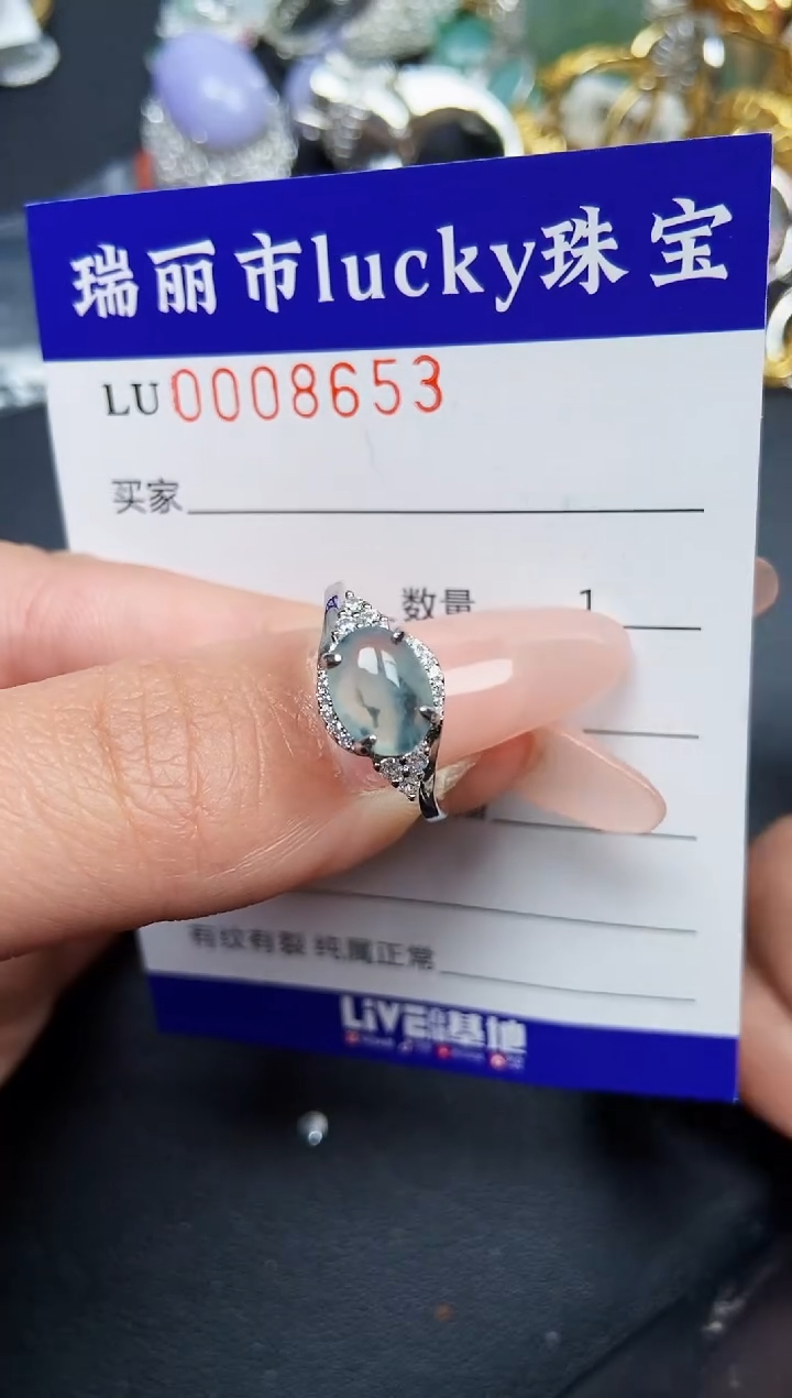 【闪购商品】翡翠颈饰银S925镶嵌8653