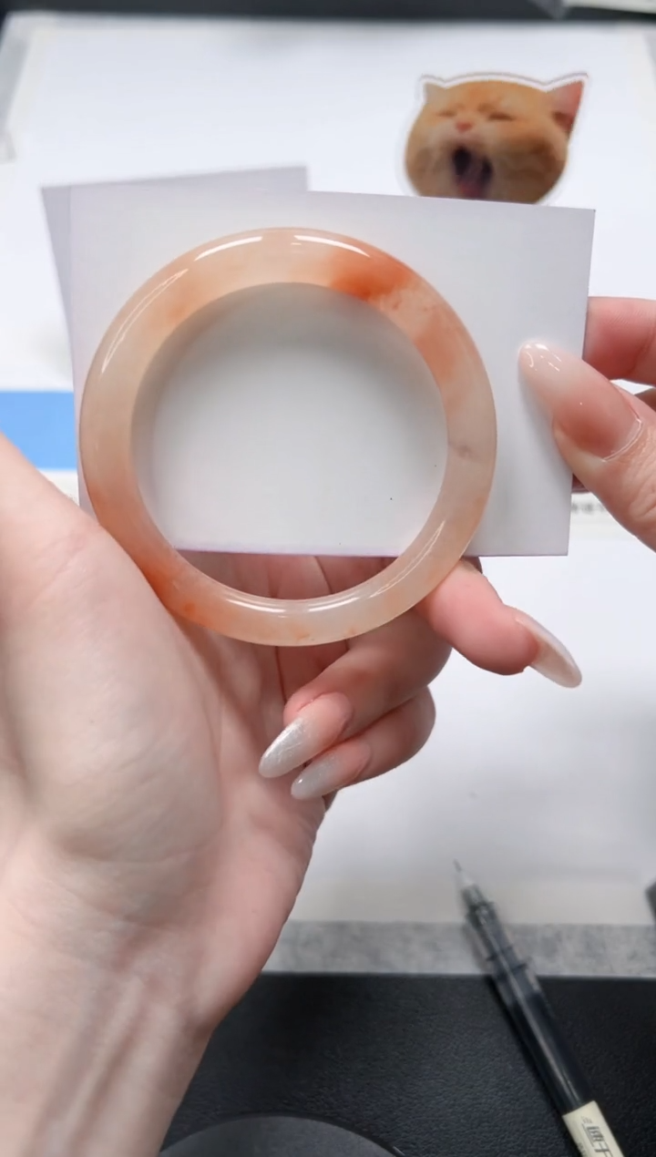 【闪购商品】石英质玉手镯未镶嵌144/桃花55.7