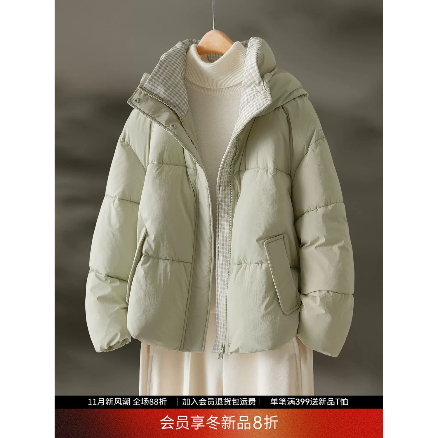 【A1181-A1210】秋冬新款轻便女士修身显瘦款棉袄加厚冬季棉服A1