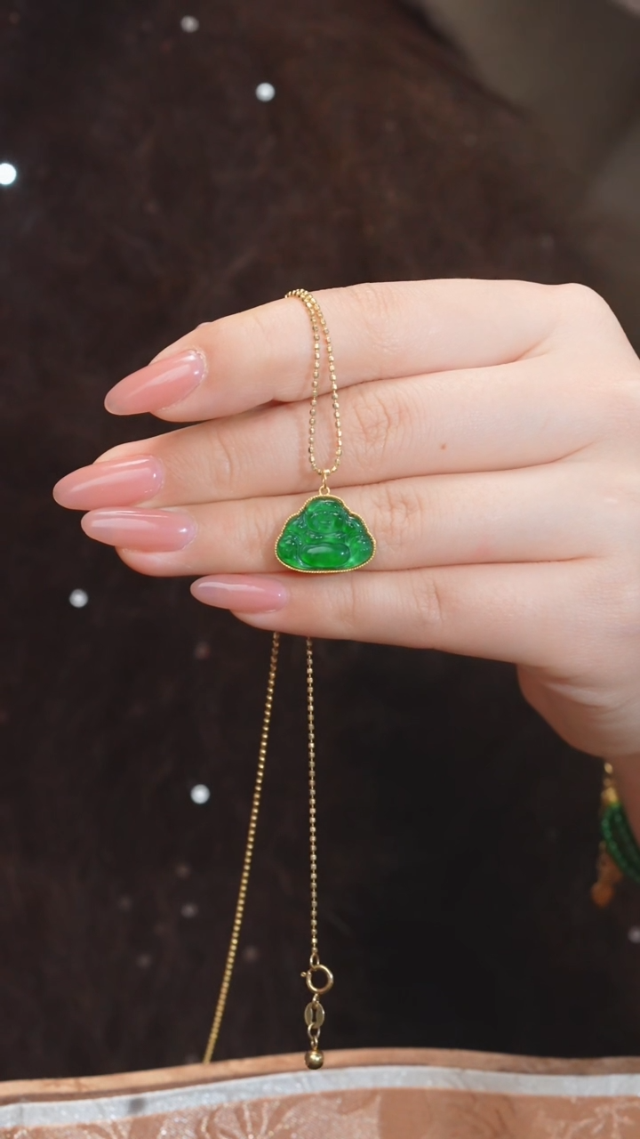 【闪购商品】翡翠吊坠(不含链)18K金镶嵌多样性发@@W5350