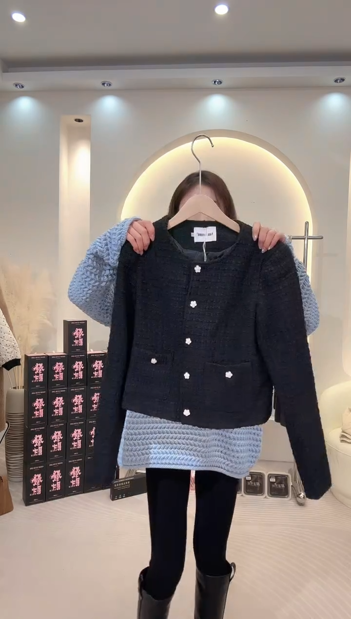 小香外套均码一件黑色