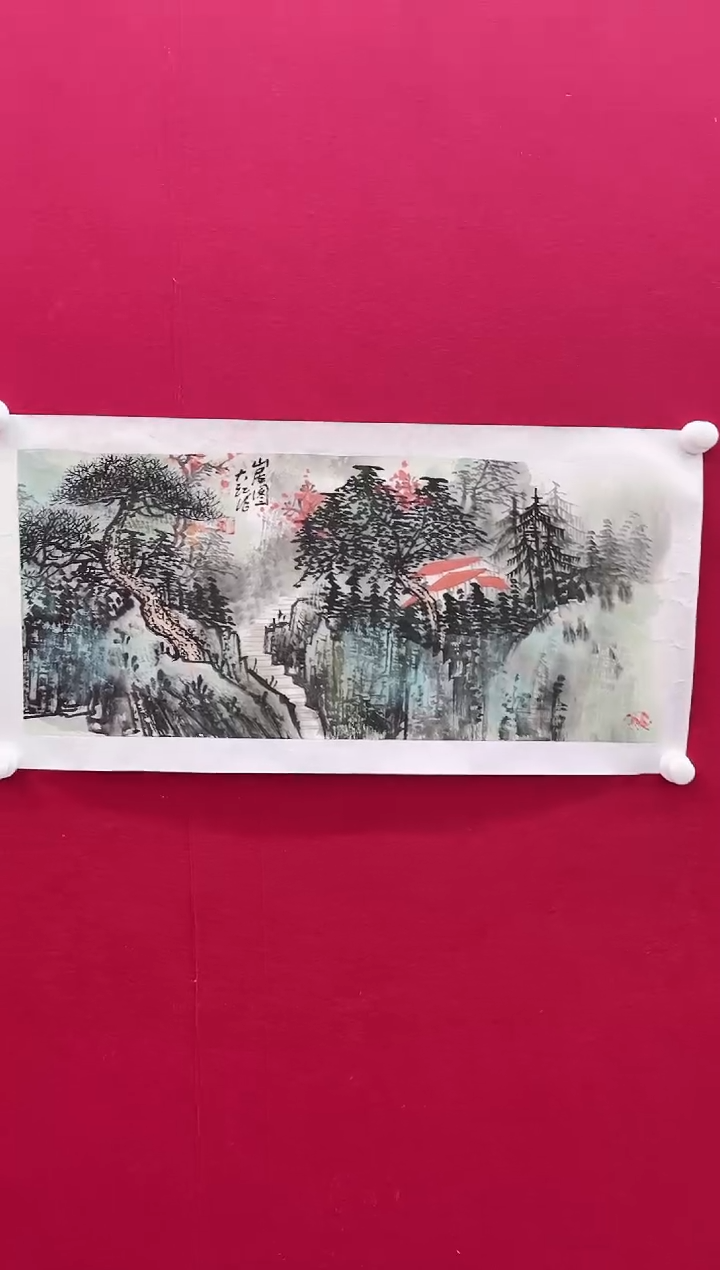 【闪购商品】国画X-吕老师大江-绘画原作-888