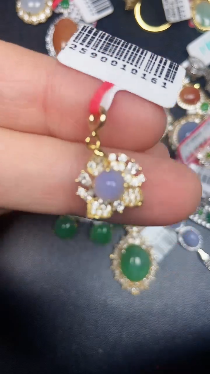 银S925镶嵌戒指翡翠3030