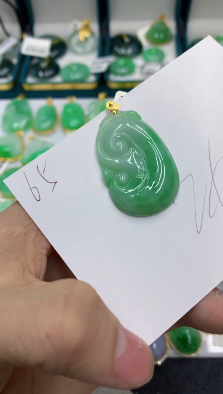 【闪购商品】翡翠颈饰18K金镶嵌号链接11111111111