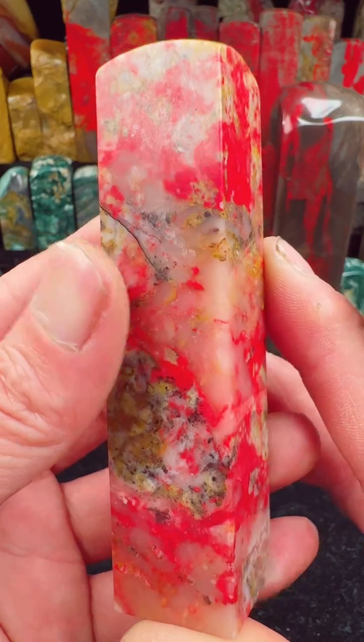 【闪购商品】昌化鸡血石藕粉冻玉石软底