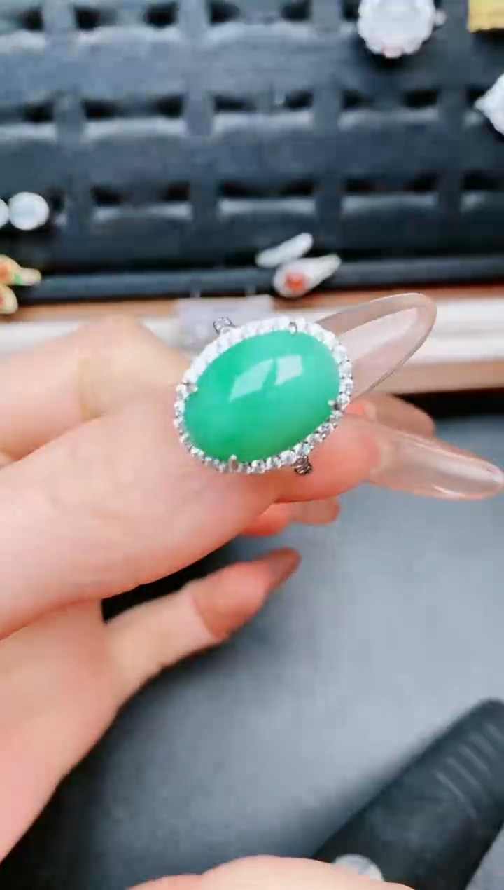 【闪购商品】翡翠戒指银S925镶嵌.....
