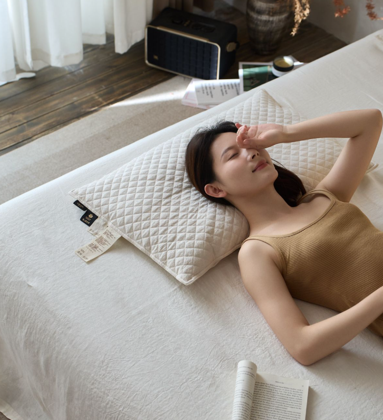 【素麻高山黑荞麦枕】丽笙亚麻枕头吸湿透气干爽散热苦荞麦成人枕