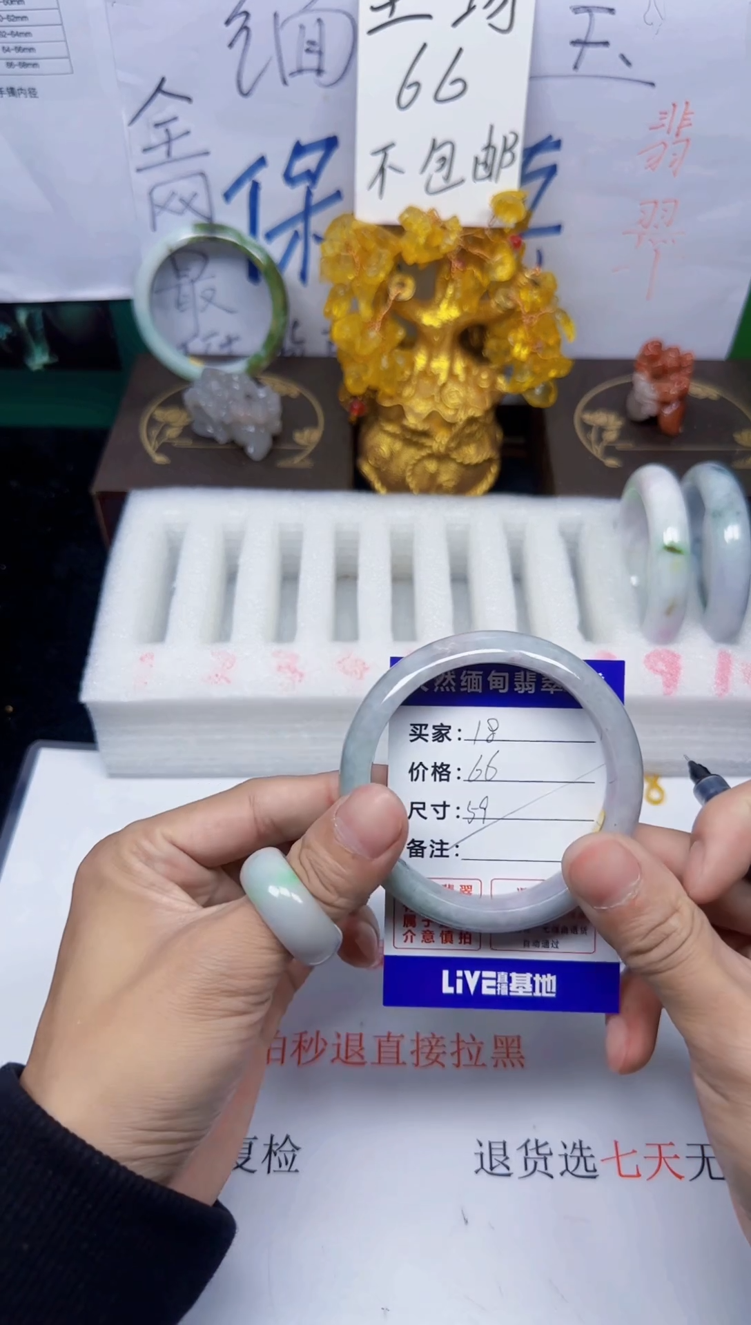 未镶嵌手镯翡翠18