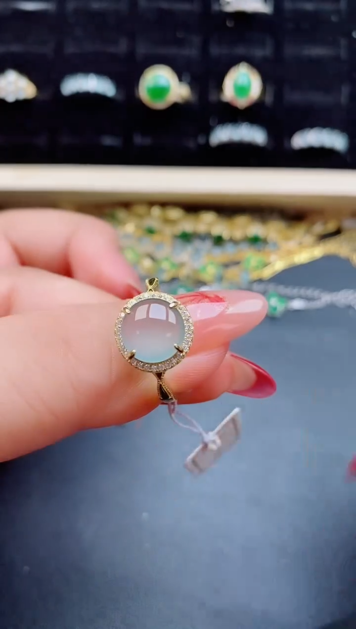 【闪购商品】翡翠戒指银S925镶嵌5080550