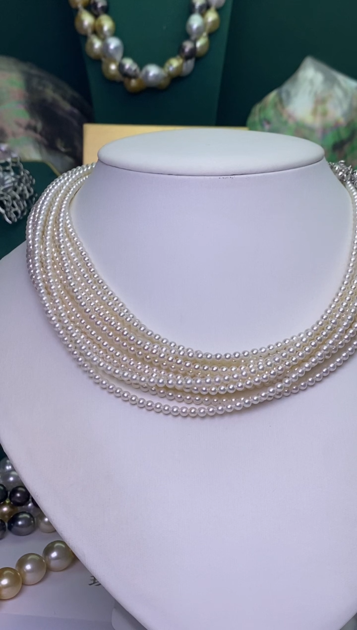 【闪购商品】淡水珍珠颈饰未镶嵌3-4多样性发一