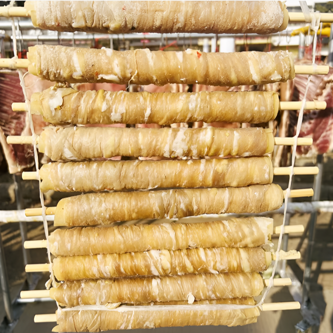 六安特产鹅肠卷手工制作自然晒干