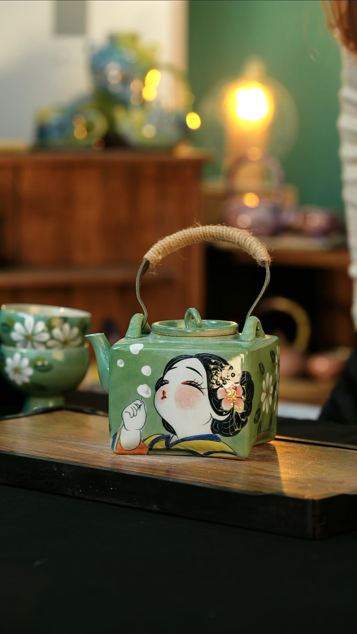 【闪购商品】杯手绘心瓷陶瓷浮力