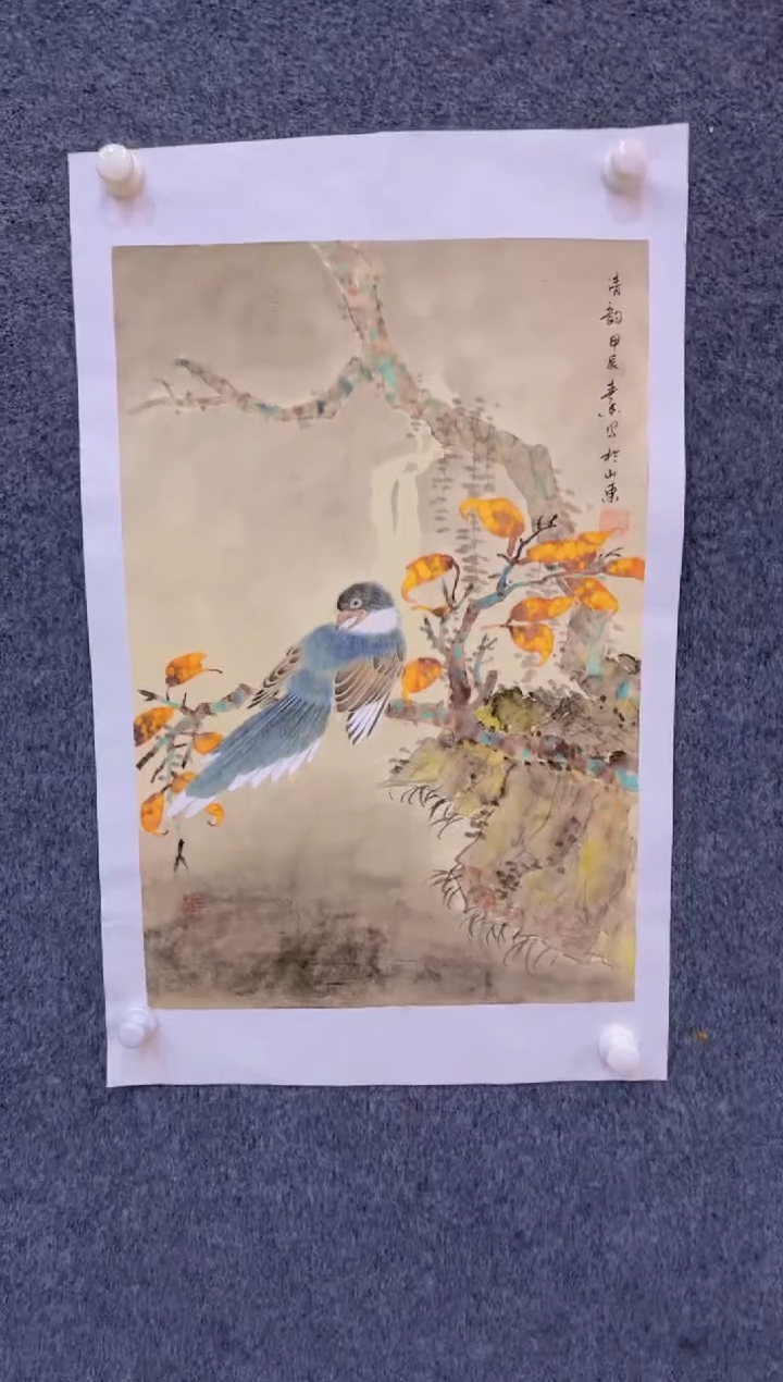 【闪购商品】国画1.26展馆-黄春香四尺三开-花鸟01
